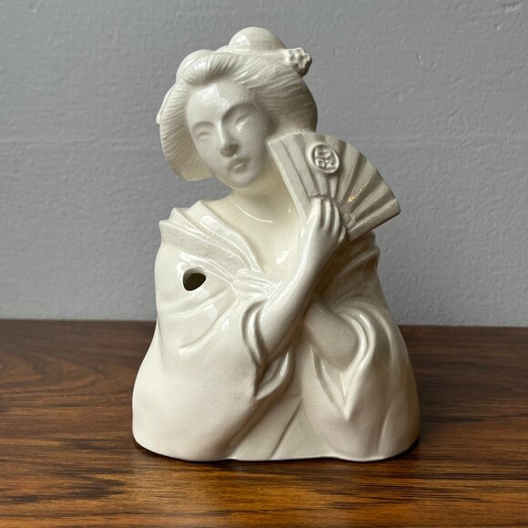 Tiki Mug Ceramic Geisha Orchids Of Hawaii Asian Style Suehiro Airoport Inn - Picture 1 of 11
